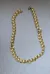 Gold Tone Faux Pearl Chain Necklace photo 1