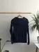 S - Navy Cowl Neck Long Sleeve photo 3