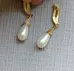 Pearl Drop Earrings - Gold Tone photo 2