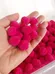Pink Fuchsia Pom Poms photo 1