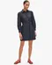 Kate Spade Long Sleeve Ruffle Dark Blue Denim Shirtdress photo 1