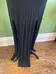 Long black maxi slits dress size small photo 2