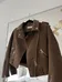 Zara Brown Suede Jacket photo 1