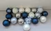Christmas Ornaments - Blue, Silver, White (19 Total) photo 1