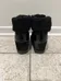 Black Fur lined wedge sneakers size US 7 photo 3