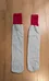 Grey and Red Crew Socks photo 1