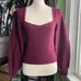 WILFFRED SWEAETR TOP BURGUNDY SIZE LARGE photo 1