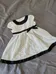 Elegant Black and White Polka Dot 6 to 9 month Formal Dress photo 1