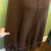 BROWN CABLEKNIT PONCHO-ONE SIZE photo 4