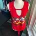 Disney Mickey Mouse SLEVLESS TOP TIE FRONT STYLE SIZE SMALL  photo 6