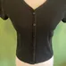 Old Navy teen 14/16 ribbed shirtsleeve cropped top  photo 3