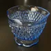 Vintage Indiana Blue sculpted Glass Sugar / Candy Bowl photo 5