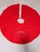 Red Christmas Tree Skirt - I Believe In Santa Claus photo 1