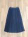 Blue Pleated Midi Skirt  photo 1