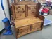 Carved wood bench / blanket box photo 1