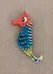 Hand-Painted Wooden Seahorse Ornament photo 1