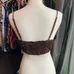 H&M cropped dark chocolate brown top size Large photo 3