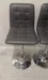 Two Grey Adjustable Bar Stools  photo 2