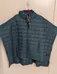 Brand New with Tags TAION Down Poncho - One Size - Teal photo 1