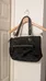 Coach canvas bag in black exterior and teal interior photo 1