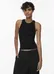 Aritzia Babaton Black Ribbed Tank Top (Small) photo 1