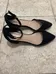 ALDO Black Suede Ankle Strap Heels US 7 photo 2