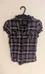 Seduction Purple Plaid Button Up Shirt - Women's Medium photo 1