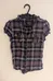 Seduction Purple Plaid Button Up Shirt - Women's Medium photo 2