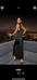 Black satin formal wedding guest event dress photo 2