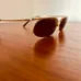 Vintage Gold & Brown Prada Sunglasses photo 2