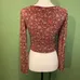 CROPPED Y2K FLORAL BABYDOLL TOP SIZE S/M photo 6