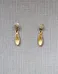 Vintage Gold Tone Rhinestone Earrings photo 2