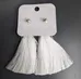 NEW Boho Tassel Earrings, white photo 4