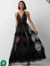 Black tulle maxi Prom or Bridesmaids dress photo 1