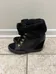 Black Fur lined wedge sneakers size US 7 photo 2
