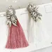 NEW Boho Tassel Earrings, white photo 2