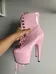 Dolls Kill Pink Adore Stilletto Boots (Size 6.5) photo 4