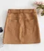 Faux Sued Asymmetrical Mini Skirt photo 2
