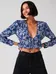 Aritzia - Sundays Best cropped tie front floral blouse photo 1
