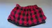 Red and Black Women's Skirt - Size Medium photo 3