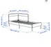 Twin bedframe and mattress photo 3