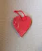 Red Wooden Heart Ornament photo 2