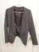 Grey blazer with zipper detailing photo 1