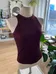 BNWT Zara Maroon Knit Tank (M) photo 2