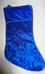 Blue Velvet Christmas Stocking  photo 1