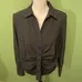 MODERN WORKS ROUCHED BLOUSE SIZE MEDIUM photo 2