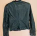 Guess Green Leather Jacket (Distressed) - Women's Medium photo 3