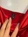 Red slip dress photo 2