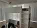 Ikea Loft bed, white gray/with desk with 3 drawers photo 3