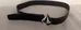 Black Leather Belt with Silver Buckle - Men's Medium photo 1